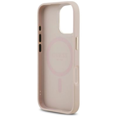 15. Etui Guess 4G PU Classic Logo MagSafe na iPhone 17 - różowe
