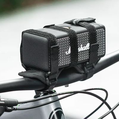 6. Pasek rowerowy z rzepem Rockbros 50210064001 na głośnik Bluetooth lub bidon - czarny