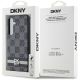 9. Etui DKNY Leather Checkered Mono Pattern & Printed Stripes na Samsung Galaxy S24+ - czarne
