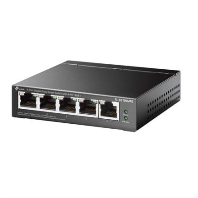 3. TP-Link TL-SG105MPE łącza sieciowe L2 Gigabit Ethernet (10/100/1000) Obsługa PoE Czarny