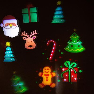 14. PROJEKTOR RZUTNIK LED WYMIENNE KLISZE ŚWIĘTA HALLOWEEN