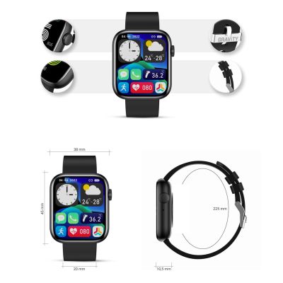 7. Smartwatch Damski Gravity GT3-3