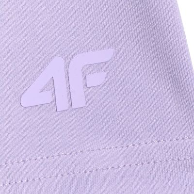 4. Spodenki dla dziewczynki 4F CAS F028 fioletowe 4FJWSS26TSTIF028 51S