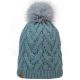 Buff Knitted Fleece Caryn Beanie 13674377010 Zielone One size