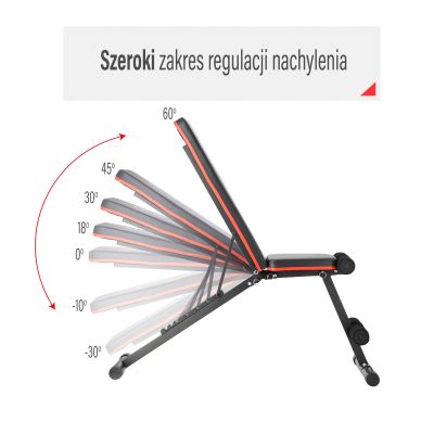 3. Ławka pod sztangę HMS LS1203