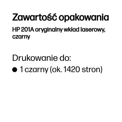 7. HP 201A oryginalny wkład laserowy, czarny