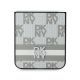 5. Etui DKNY Chequered Pattern Printed Stripes na Samsung Galxy Z Flip 6 - beżowe
