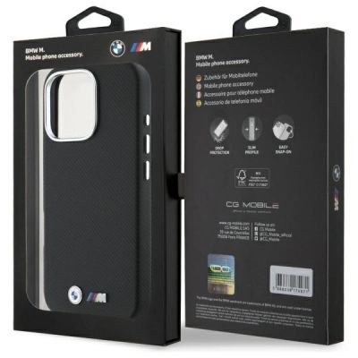 8. Etui BMW M Edition Kevlar Wrapped Metal na iPhone 16 Pro Max - czarne