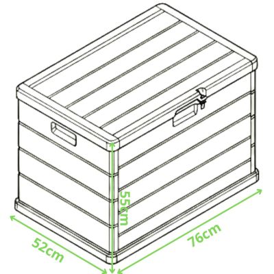 4. SKRZYNIA OGRODOWA 76x55x52CM