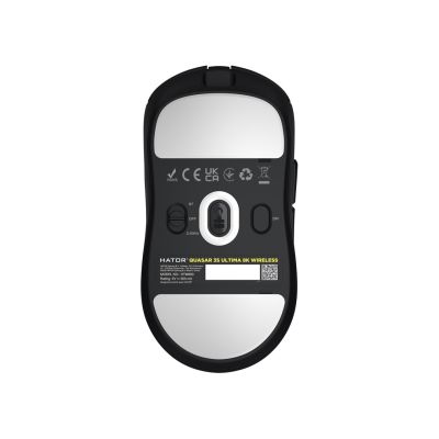 15. HATOR Quasar 3S Ultima 8K Wireless myszka Gaming Po prawej stronie RF Wireless + Bluetooth + USB Type-C Optyczny 30000 DPI