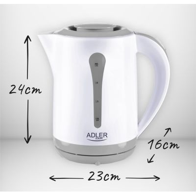 26. Czajnik elektryczny Adler AD 1244 (2200W 2.5l; kolor niebieski)