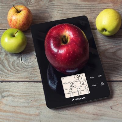 7. Waga kuchenna Wozinsky WIK-10 inteligentna z wyświetlaczem cyfrowym Bluetooth aplikacja - czarna
