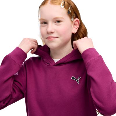4. Bluza dla dzieci Puma ESS Elevated Hoodie FL fuksja 694701 41