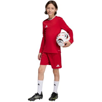 7. Koszulka dla dzieci adidas Entrada 26 Long Sleeve Jersey czerwona KF5878