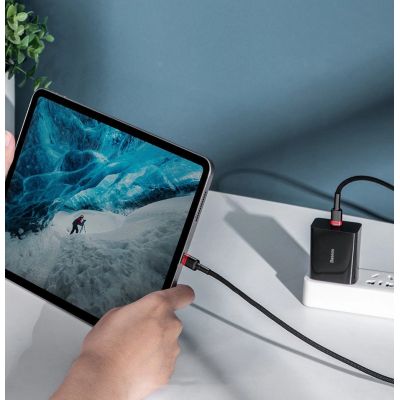 9. Kabel Baseus CATKLF-ALG1 USB-C - USB-C PD QC 100W 5A 2m - szary