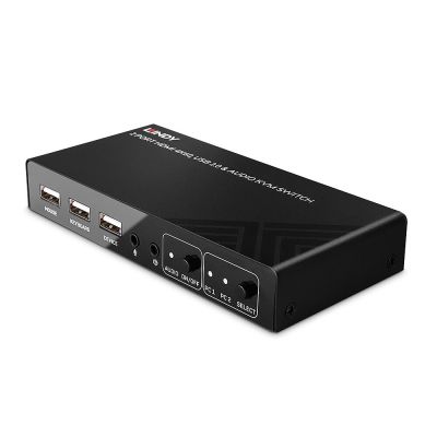 Lindy 32809 przełącznik KVM Czarny