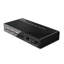 Lindy 32809 przełącznik KVM Czarny