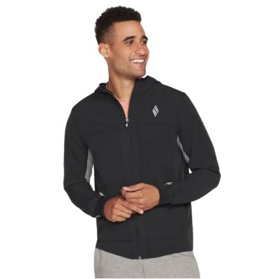 Skechers Skechweave Premium Hooded Jacket M1JA123-BLK Czarne L