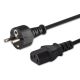 Kabel SAVIO CL-138 (C13 / IEC C13 / IEC 320 C13 - Schuko M; 1,8m; kolor czarny)