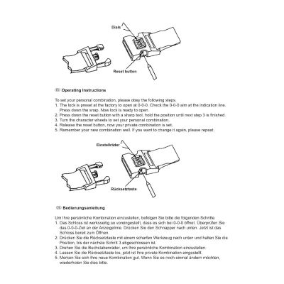 3. UNIWERSALNY PAS ZABEZPIECZAJĄCY DO WALIZKI SPINAJĄCY NA SZYFR DUNLOP 200x5CM