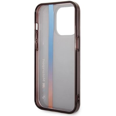 7. Etui BMW IML Tricolor Stripe na iPhone 14 Pro - czarne