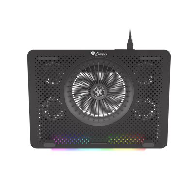 11. Podstawka chłodząca pod laptopa Genesis Oxid 450 RGB 15.6" z wentylatorem, podświetlenie, 2 USB