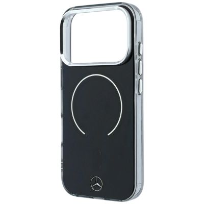 6. Etui Mercedes Double Layer Iconic Logo MagSafe na iPhone 18 Pro Max / 17 Pro Max - czarne
