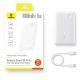 10. Powerbank Baseus EnerFill FP11 10000mAh 15W z białym kablem USB-C 20V/3A 30cm - biały