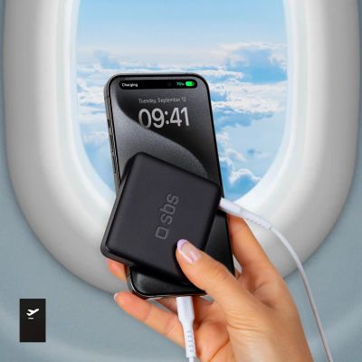 12. Powerbank SBS NanoTube 5000 mAh High-Density - czarny