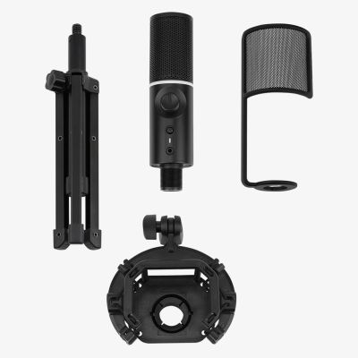 9. Streamplify MIC TRIPOD Czarny Mikrofon studyjny