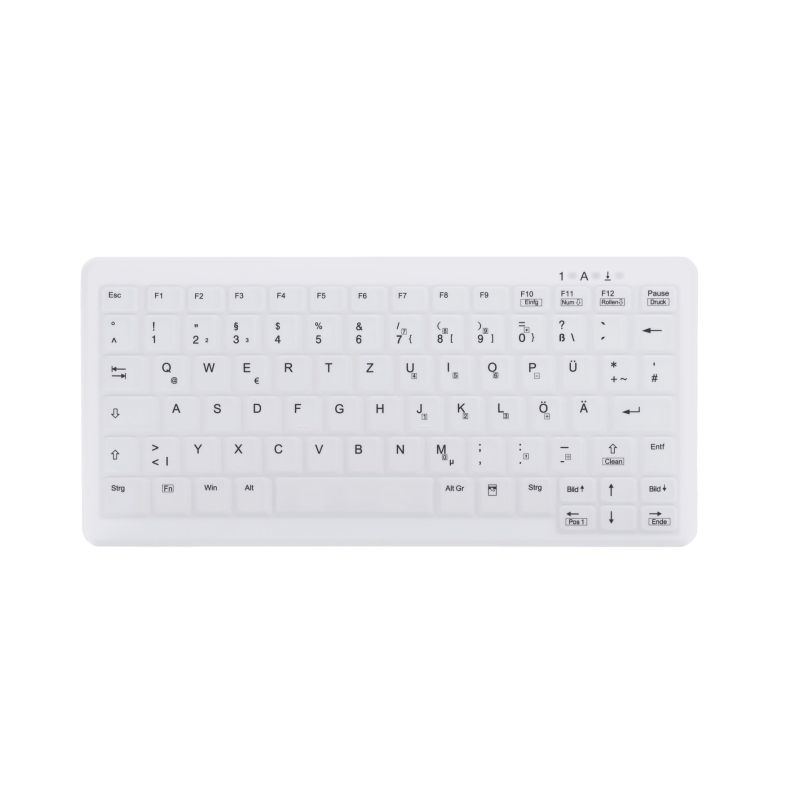 Contour Design Active Key AK-C4110 klawiatura Medyczna USB QWERTZ Niemiecki Biały