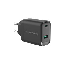 Conceptronic ALTHEA20B45 ładowarka do urządzeń przenośnych Uniwersalne Czarny Prąd przemienny Szybkie ładowanie Wewnętrzna