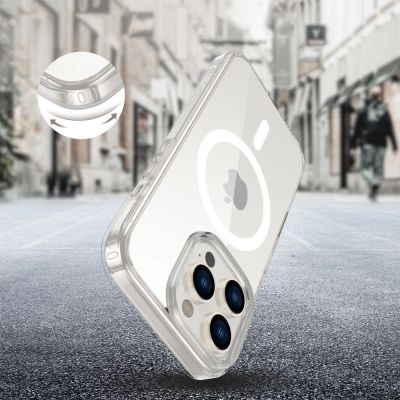 4. Etui Tech-Protect Flexair Hybrid CC Magsafe na iPhone 16 Pro - przezroczyste