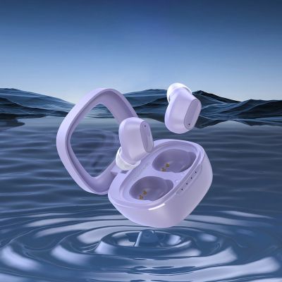 3. Słuchawki Choetech MEMS bezprzewodowe TWS Bluetooth 5.3 - fioletowe