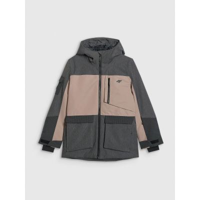 12. Kurtka snowboardowa membrana 10000 dziecięca 4F 4FJRAW25TTJAU1039-82S