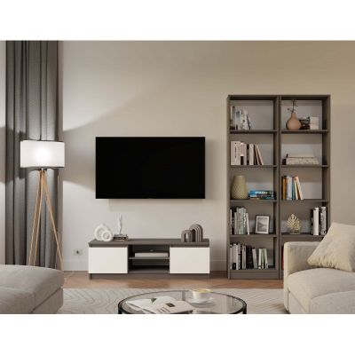 8. REGAŁ NA KSIĄŻKI 50 CM ANTRACYT