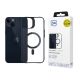26. Etui 3mk Satin Armor MagCase z MagSafe na iPhone 14 Plus - przezroczyste z czarną ramką