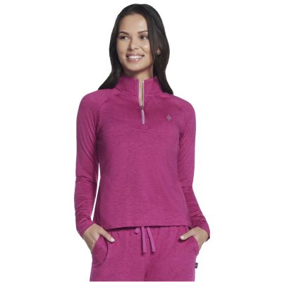 Skechers Skech-Knits Ultra Go 1/4 Zip LT4-PNK Różowe S