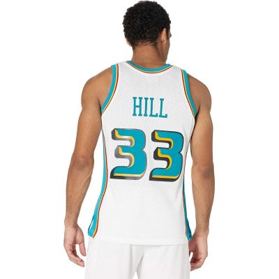 3. Mitchell &amp; Ness koszulka męska Detroit Pistons NBA Swingman Road Jersey Pistons 98 Grant Hill SMJYCP19211-DPIWHIT98GHI
