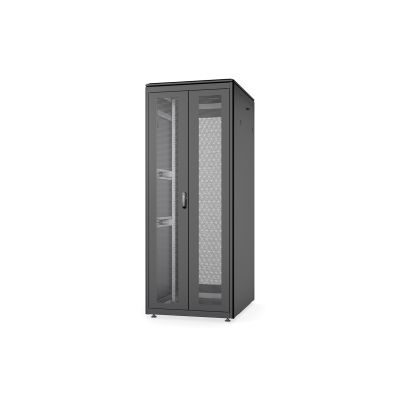 2. Digitus Szafa sieciowa stojąca Unique 19" 42U rack 800x1000, drzwi przód szyba, szary, 800kg
