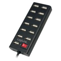 LogiLink UA0126 huby i koncentratory USB 2.0 480 Mbit/s Czarny