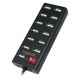 LogiLink UA0126 huby i koncentratory USB 2.0 480 Mbit/s Czarny