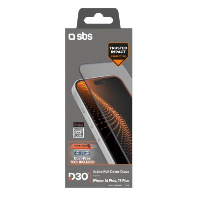 2. Szkło hartowane SBS z technologią D3Oz aplikatorem na iPhone 16 Plus / iPhone 15 Plus