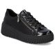 4. Buty na koturnie czarne Rieker W N2501-00