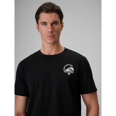 3. T-shirt relaxed z nadrukiem męski 4F 4FRSS26TTSHM4296-20S