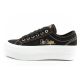 2. Lee Cooper buty sportowe damskie trampki platforma czarne ze złotym