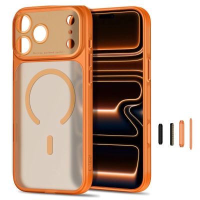 2. Etui Tech-Protect MagPrime MagSafe CC na iPhone 18 Pro Max / 17 Pro Max - pomarańczowe matowe