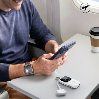 13. Joyroom JR-W19 5W Portable Watch Wireless Charger White