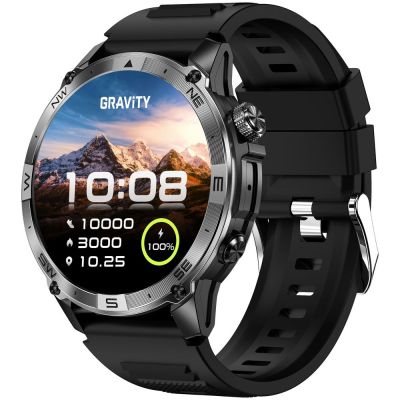 5. Smartwatch Gravity Czarny Pasek + Bransoleta GT46-1
