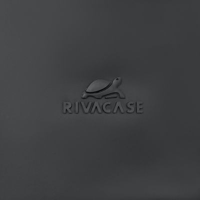 3. Rivacase Eden plecak Plecak rolowany Czarny Poliester, Skóra woskowana (Pull Up)